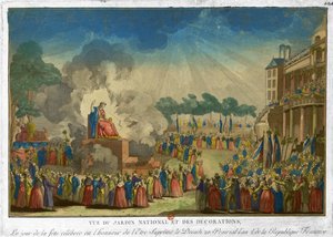 最高の存在（最高の存在の祭典）を祝って祝われる祝日、国立庭園と装飾の眺め 作： Unbekannt Unbekannt